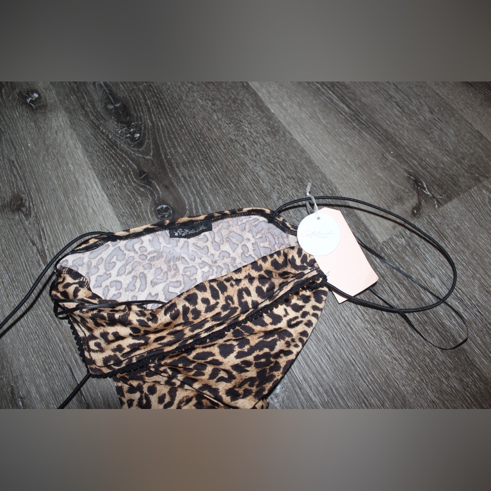 Leopard Print Slip Dress - Picture 5 of 5